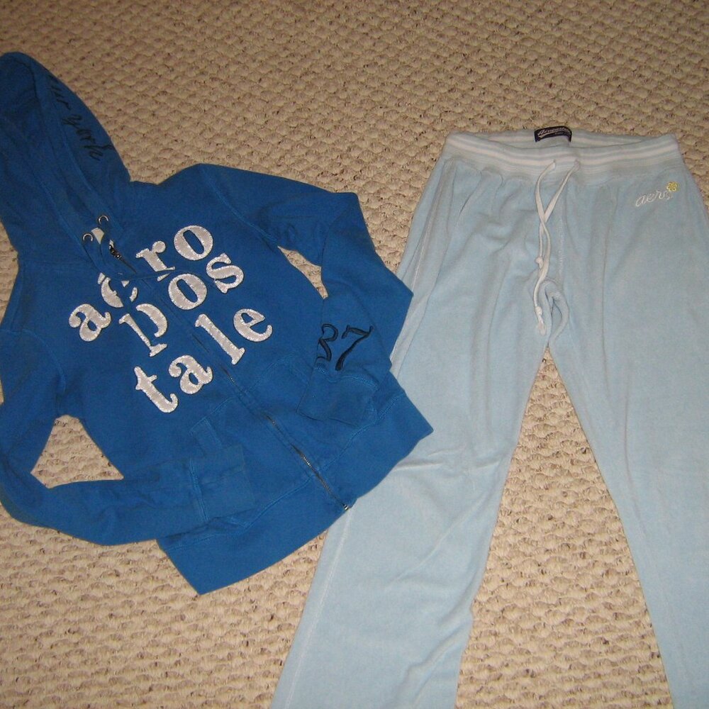 aeropostale hoodie and terry cloth sweats